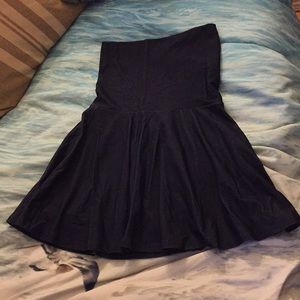American Apparel Dark Blue High Waisted Skirt S